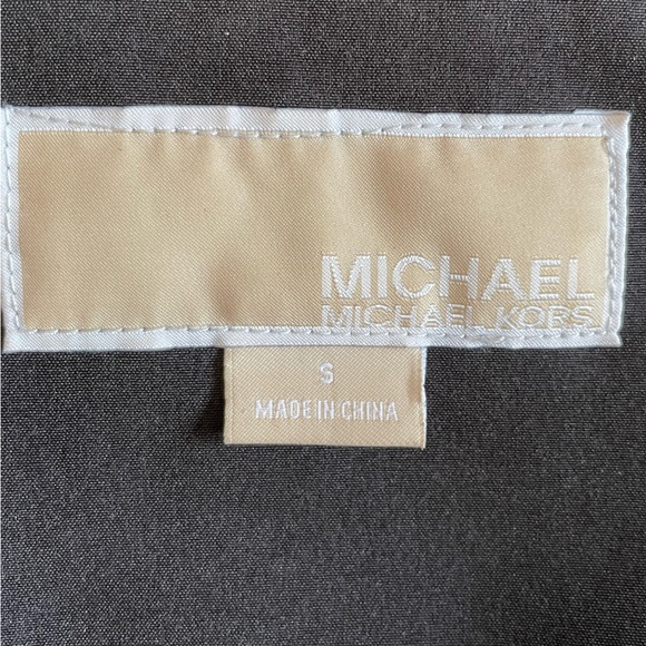 MICHAEL Michael Kors Quilted Sleeve Waterproof Coat Black Size Small - Picture 6 of 7